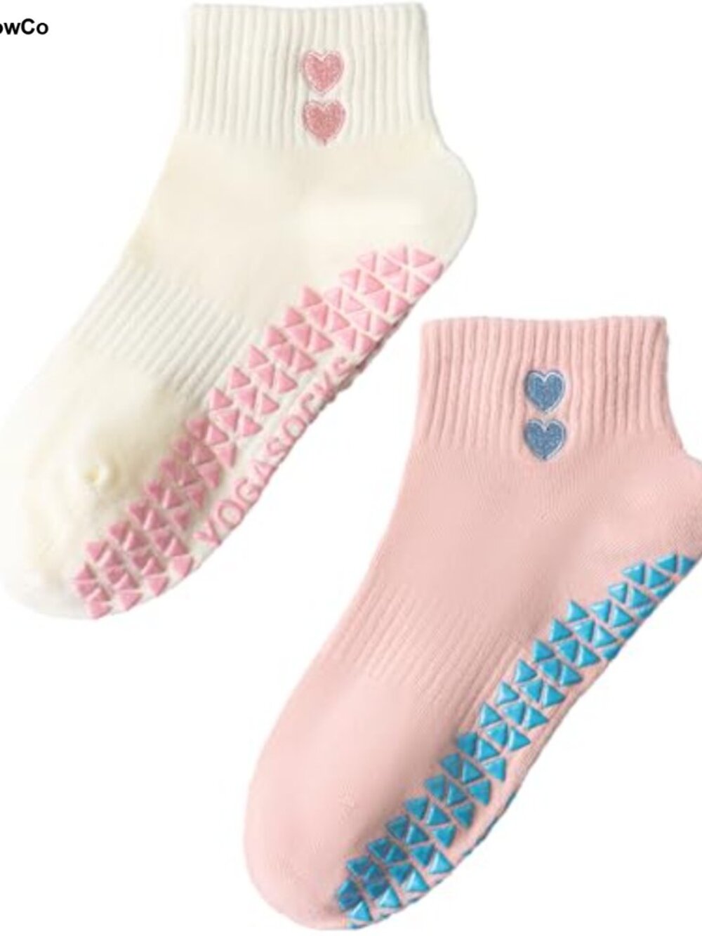 Pilates Grip Socks for Women Non Slip Skid Grippy Yoga Socks